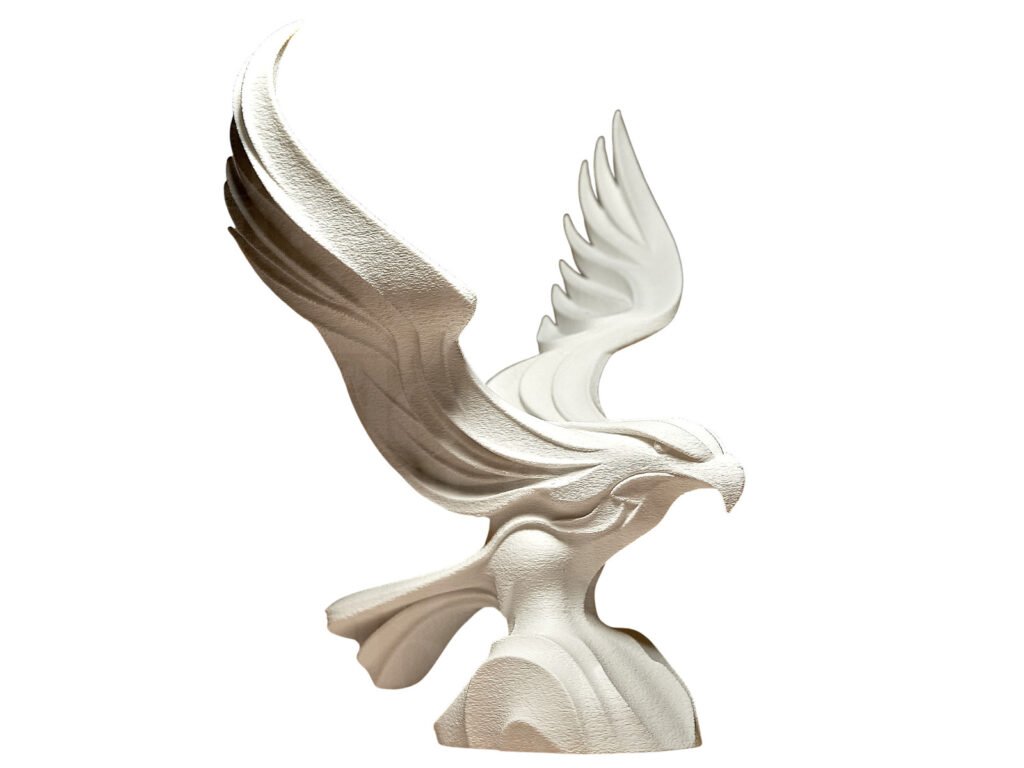 Elegant Eagle Figurine, Sculpture Statuette, Decorative Figurine 20cm tall