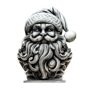 Santa Claus Figurine, Sculpture Statuette, Decorative Figurine 15cm tall