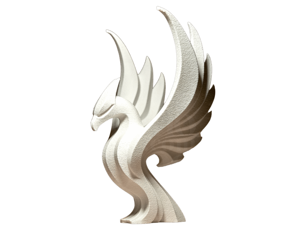 Elegant Phoenix Statue, Sculpture Statuette, Decorative Figurine 20cm tall