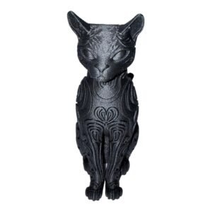 Designer CAT Sculpture Statuette, Decorative Figurine 16cm